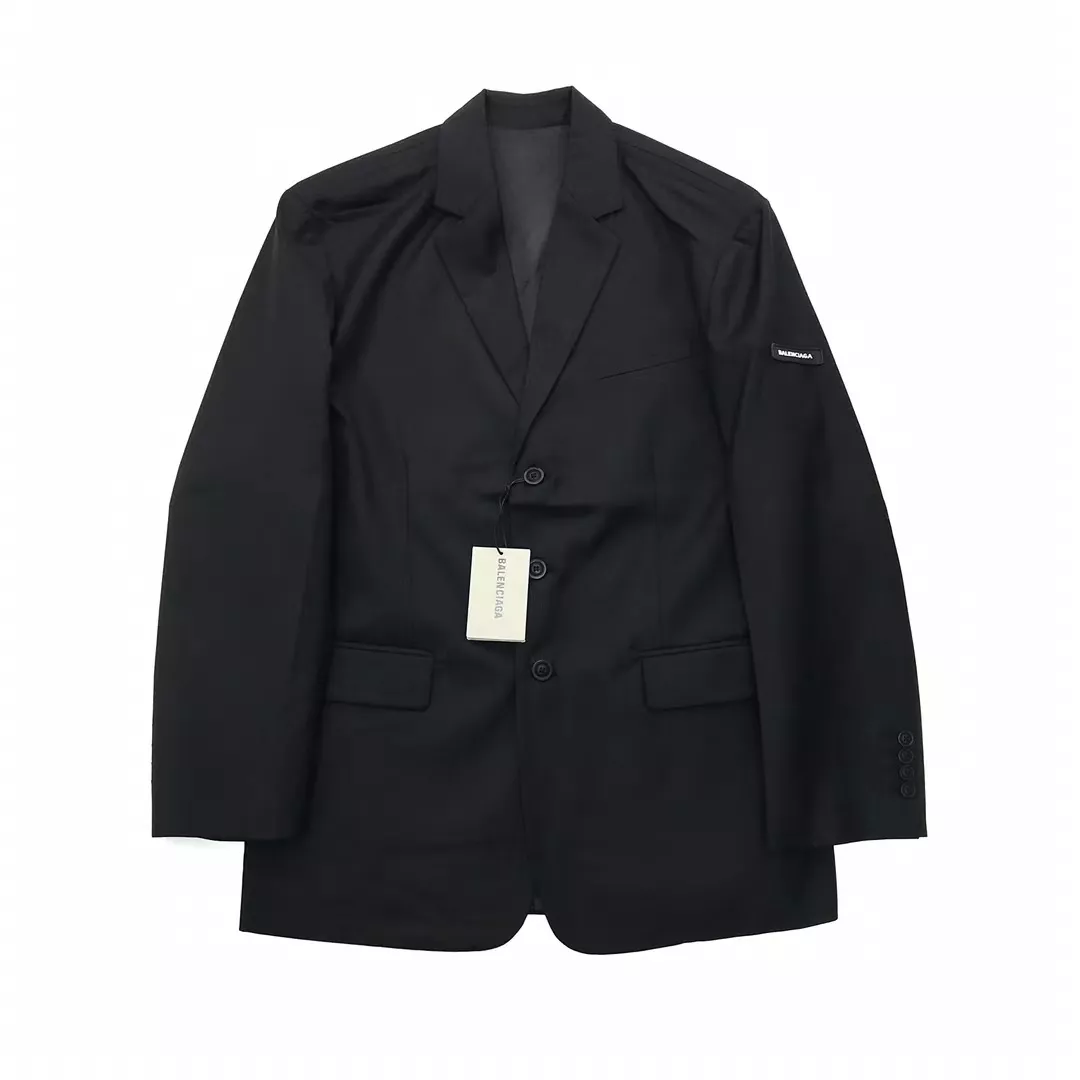 balenciaga veste manches longues pour unisexe s_12b0242:balenciaga veste cuir homme